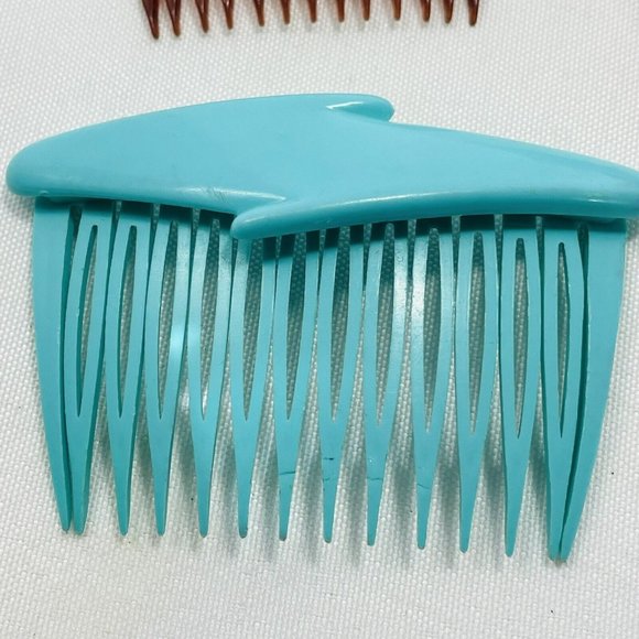 Vintage Goody Side Combs Lot of 7 Hair Accessories Made in USA Retro 80s - Picture 4 of 16